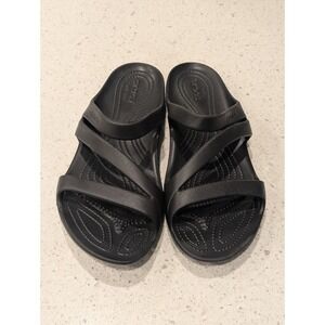 NWOT Crocs Kadee II Sandals‎ Black 206756-001 Women's Size 11 Slip On